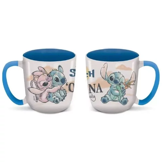 Disney Lilo és Stitch, A csillagkutya Ohana Elite porcelán bögre 380 ml 