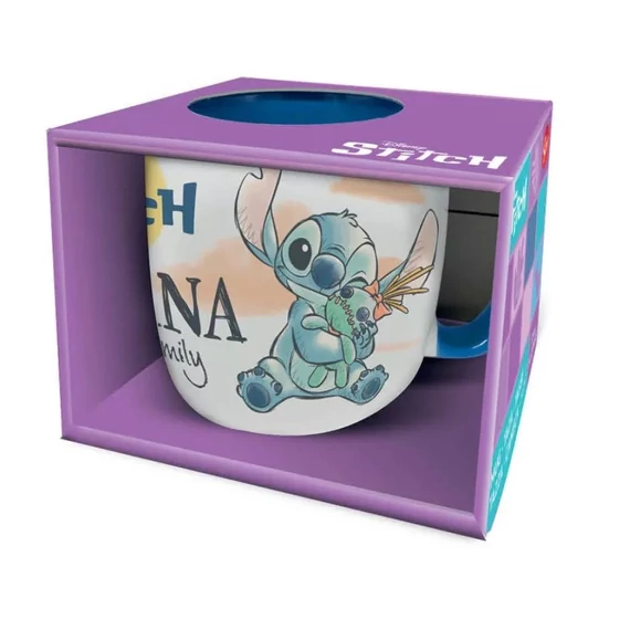 Disney Lilo és Stitch, A csillagkutya Ohana Elite porcelán bögre 380 ml 