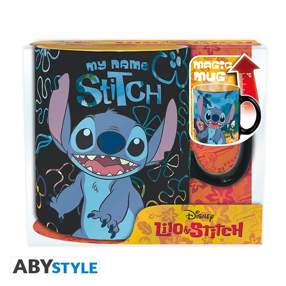 Lilo és Stitch - Hőre változó bögre (460 ml)