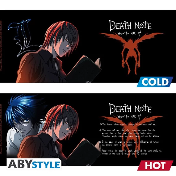 Death Note – Hőre változó bögre „Kira & Ryuk” (460 ml)