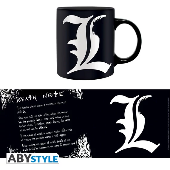Death Note – L és a szabályok bögre (320 ml)