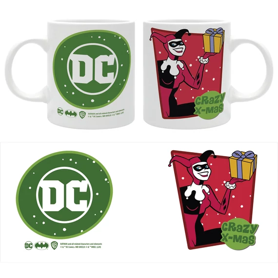 DC Comics - Harley Quinn karácsonyi bögre (320 ml)