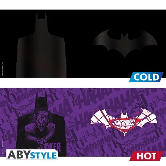 Batman vs Joker hőre változó bögre – 460 ml