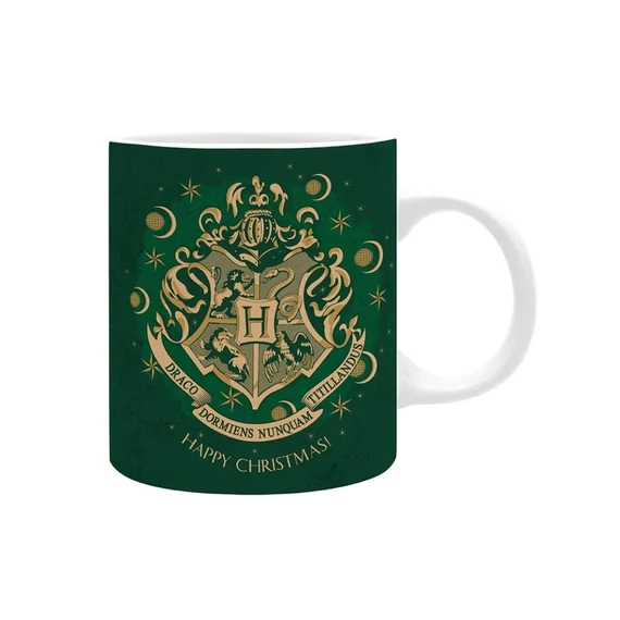 Harry Potter – Roxfort karácsonyi címeres bögre (320 ml)