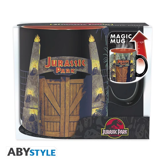 Jurassic Park – Hőre változó bögre "Kapu" (460 ml)