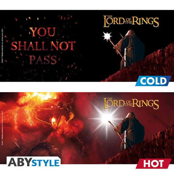 A Gyűrűk Ura – Hőre változó bögre „You Shall Not Pass” (460 ml)