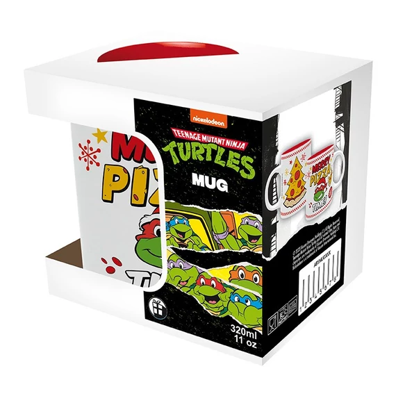 Tini Nindzsa Teknőcök – Merry Pizza Time! karácsonyi bögre (320 ml)
