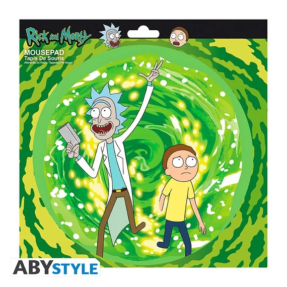 Rick és Morty Hajlékony egérpad - Portál mintával