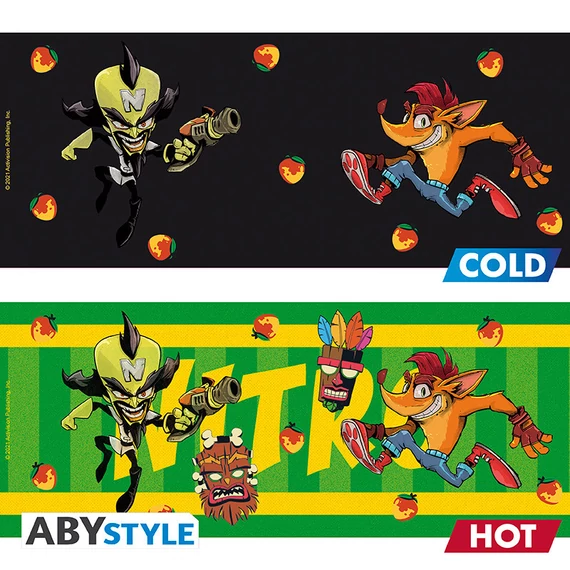 Crash Bandicoot - Nitro hőre változó bögre (460 ml)