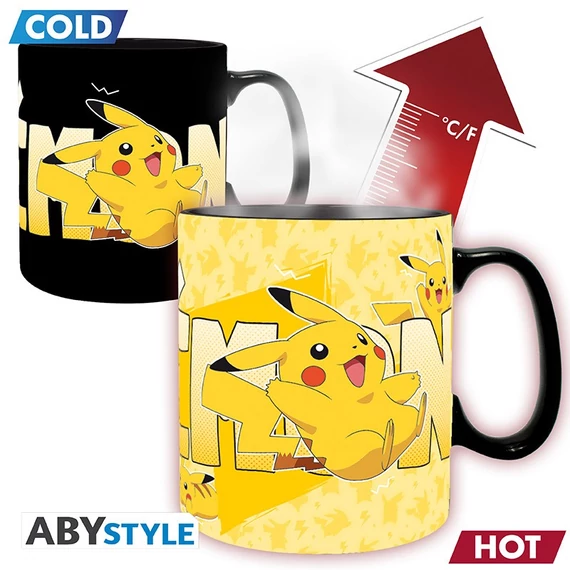 Pokémon - Pikachu hőre változó bögre (460 ml)