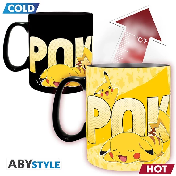 Pokémon - Pikachu hőre változó bögre (460 ml)