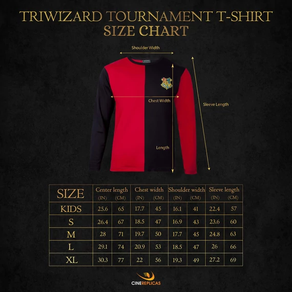 Harry Potter Griffendél Trimágus Tusa hosszú ujjú póló