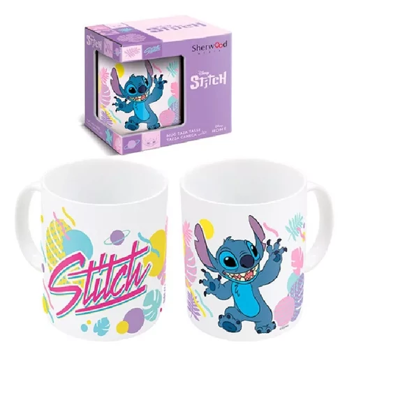 Disney Lilo és Stitch, A csillagkutya Hawaian porcelán bögre 325 ml díszdobozban