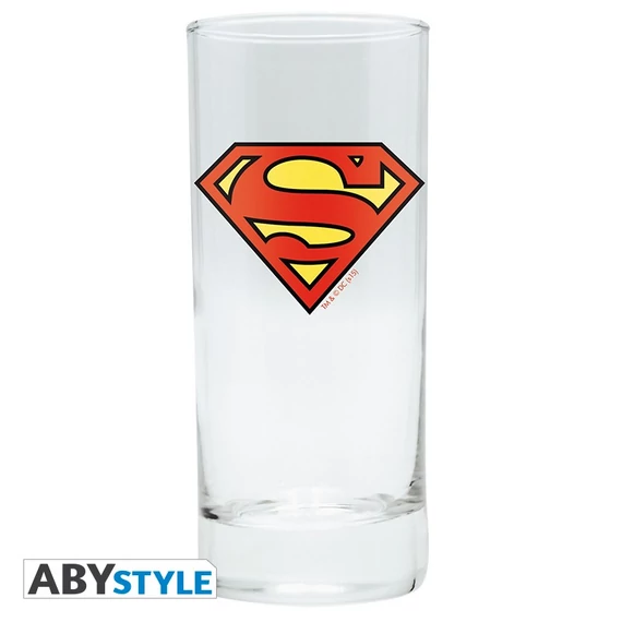 DC Comics Superman üvegpohár (290 ml)