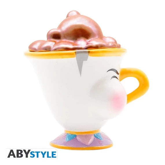 Disney – A Szépség és a Szörnyeteg: Csészike 3D bögre buborékos tetővel (300 ml)