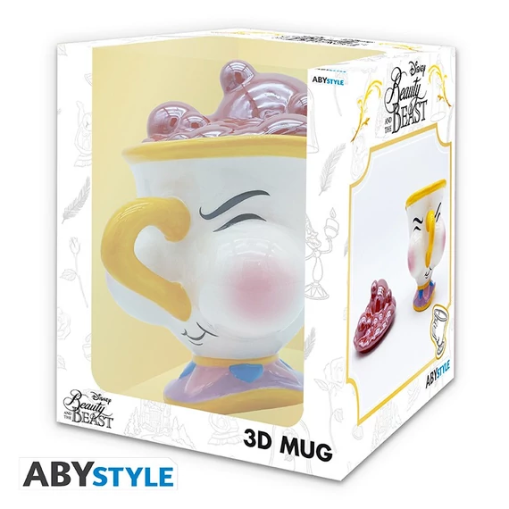 Disney – A Szépség és a Szörnyeteg: Csészike 3D bögre buborékos tetővel (300 ml)