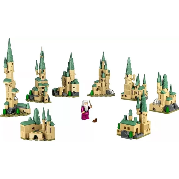 Harry Potter – LEGO Dumbledore és saját Roxfort-építőkészlet (67 db-os)