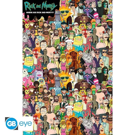 Rick és Morty - Hol van Rick poszter (91.5x61 cm)