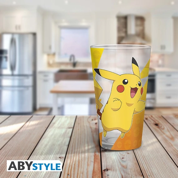 Pokémon – Pikachu üvegpohár (400 ml)
