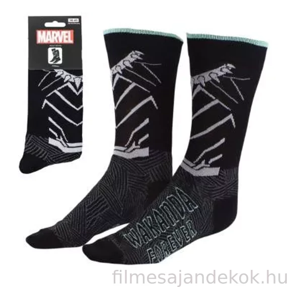 Avengers - Bosszúállók – Wakanda Forever felnőtt hosszú szárú zokni (38–45)