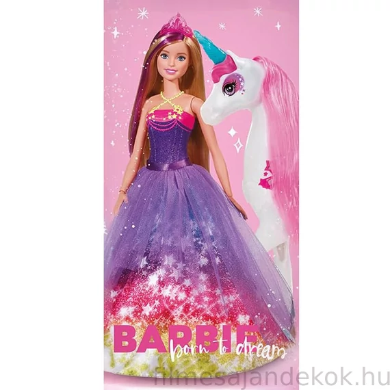 Barbie Born to Dream fürdőlepedő, strand törölköző 70x140 cm