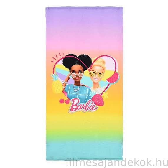 Barbie Heart fürdőlepedő, strand törölköző 70x140 cm (Fast Dry)
