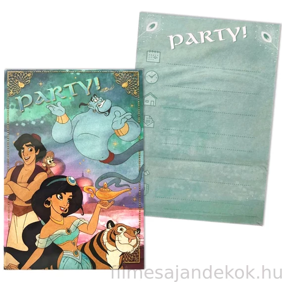 Disney Aladdin Party Meghívó