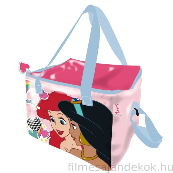 Disney Hercegnők Ariel & Jasmine thermo uzsonnás táska, hűtőtáska 22,5 cm