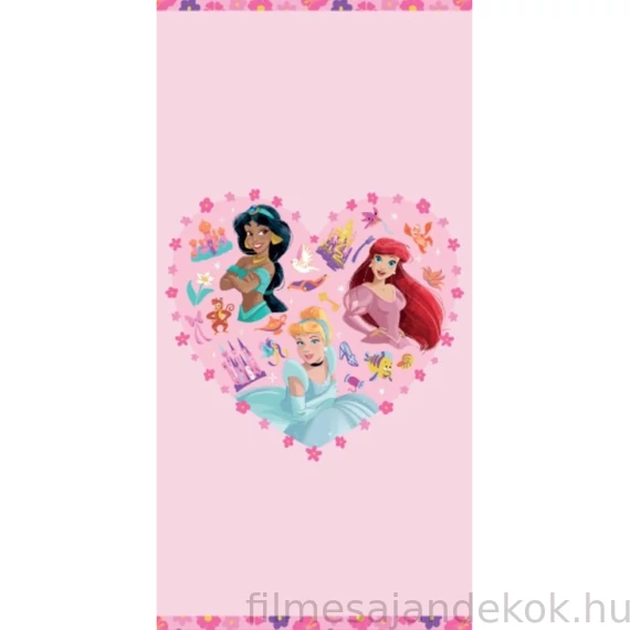 Disney Hercegnők Heartfelt Friendship fürdőlepedő, strand törölköző 70x140 cm