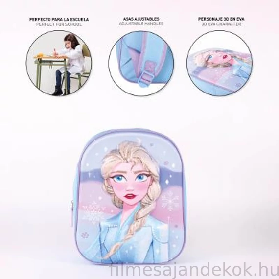 Disney Jégvarázs 3D hátizsák, táska 31 cm