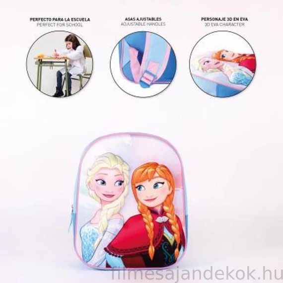 Disney Jégvarázs 3D hátizsák, táska 31 cm