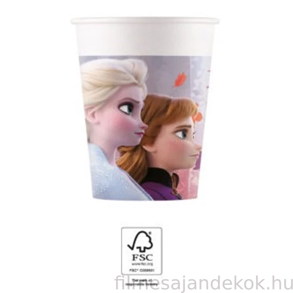Disney Jégvarázs Leaf papír pohár 8 db-os 200 ml FSC