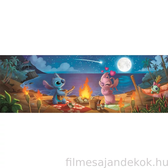 Disney Lilo és Stitch, A csillagkutya 1000 db-os panorama Compact puzzle Clementoni