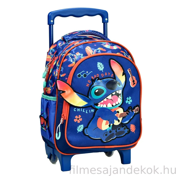 Disney Lilo és Stitch, A csillagkutya Chillin' gurulós ovis hátizsák, táska 30 cm