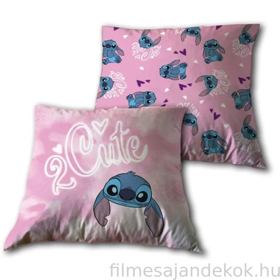 Disney Lilo és Stitch, A csillagkutya Cute párna, díszpárna 40x40 cm Velúr