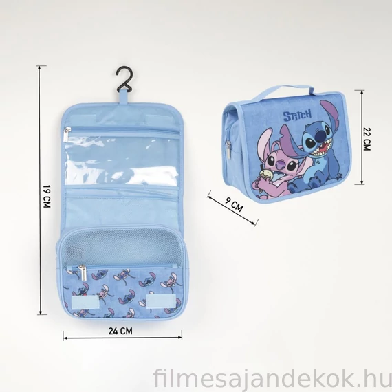 Disney Lilo és Stitch, A csillagkutya felakasztható, összehajtható piperetáska 25 cm