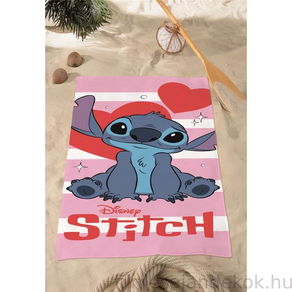 Disney Lilo és Stitch, A csillagkutya fürdőlepedő, strand törölköző 70x140 cm