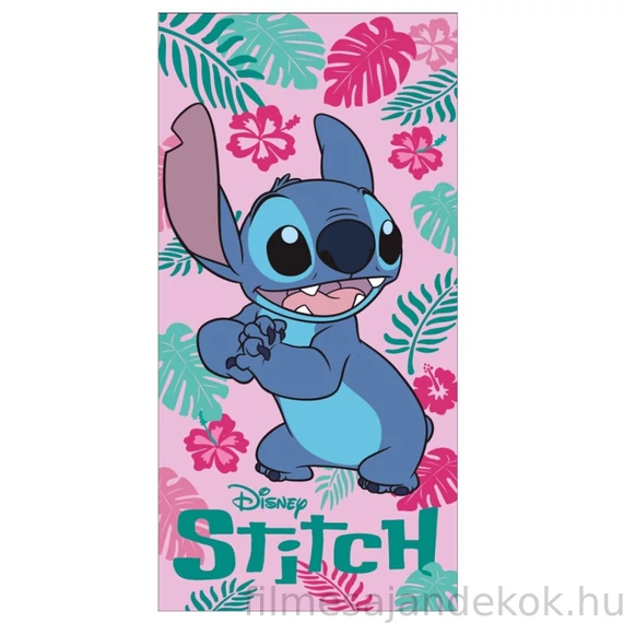 Disney Lilo és Stitch, A csillagkutya fürdőlepedő, strand törölköző 70x140 cm (Fast Dry)