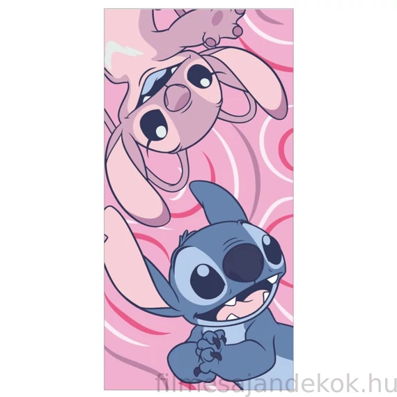 Disney Lilo és Stitch, A csillagkutya fürdőlepedő, strand törölköző 70x140 cm (Fast Dry)