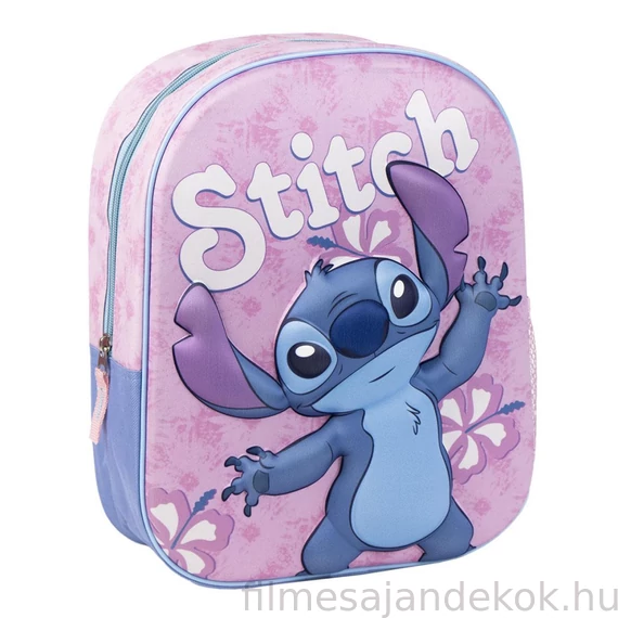 Disney Lilo és Stitch, A csillagkutya Hibiscus 3D hátizsák, táska 31 cm