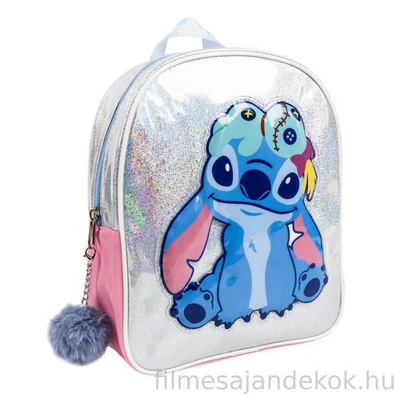 Disney Lilo és Stitch, A csillagkutya hologrammos hátizsák, táska 23 cm