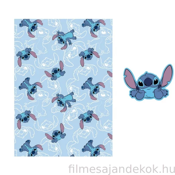 Disney Lilo és Stitch, A csillagkutya On The Belly polár takaró és forma párna szett
