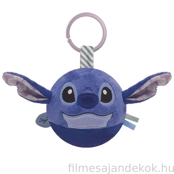 Disney Lilo és Stitch, A csillagkutya plüss labdafigura, baba csörgő Clementoni