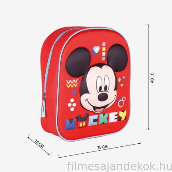 Disney Mickey 3D hátizsák, táska 31 cm