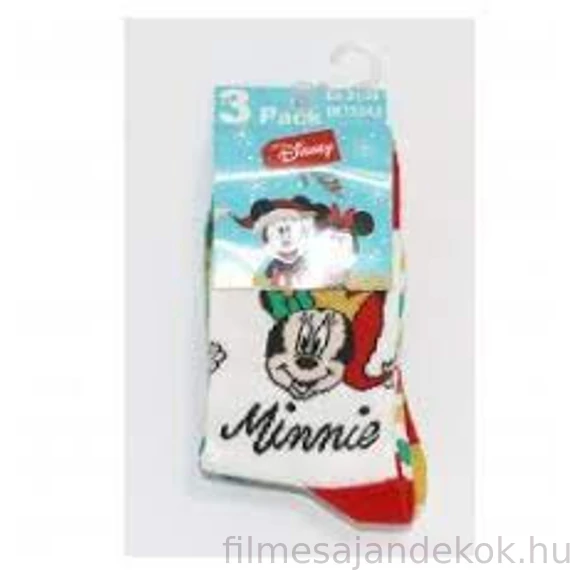 Disney Mickey, Minnie Karácsonyi gyerek zokni 23/26