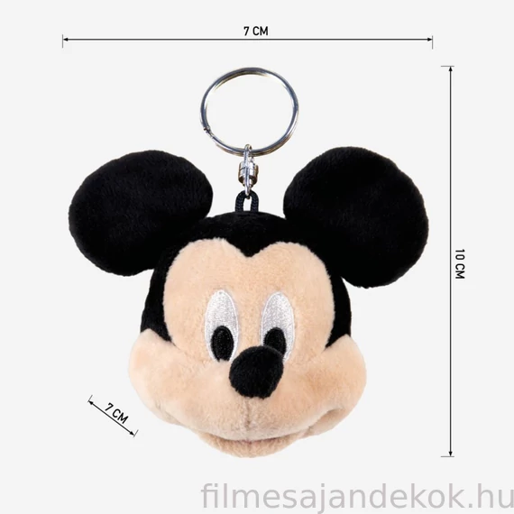 Disney Mickey plüss kulcstartó 10 cm