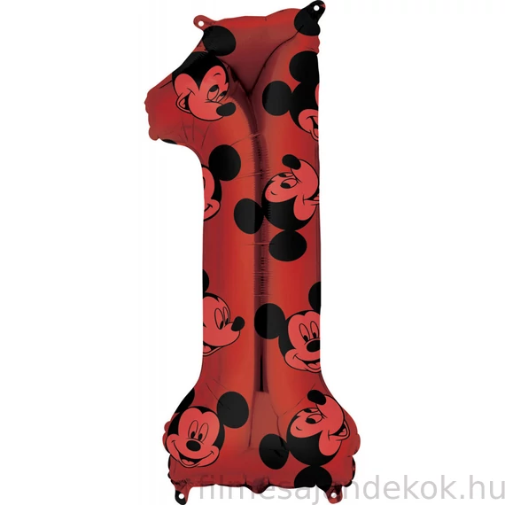 Disney Mickey Red fólia lufi 1-es 66 cm