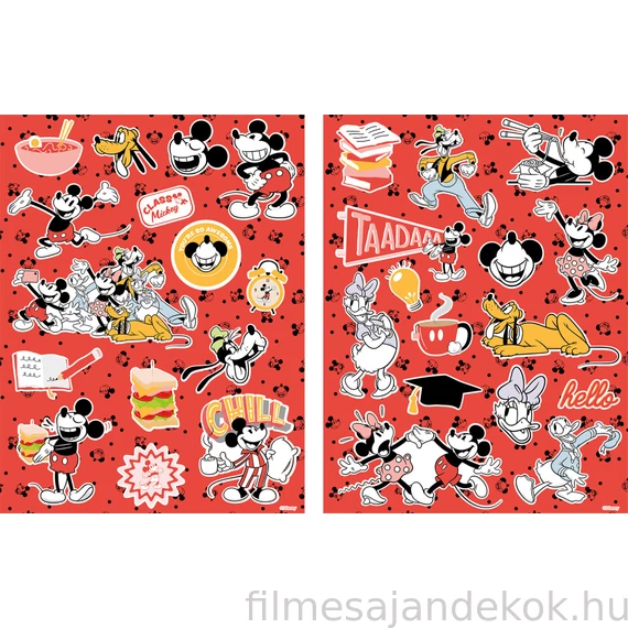 Disney Mickey Red hologrammos matrica szett