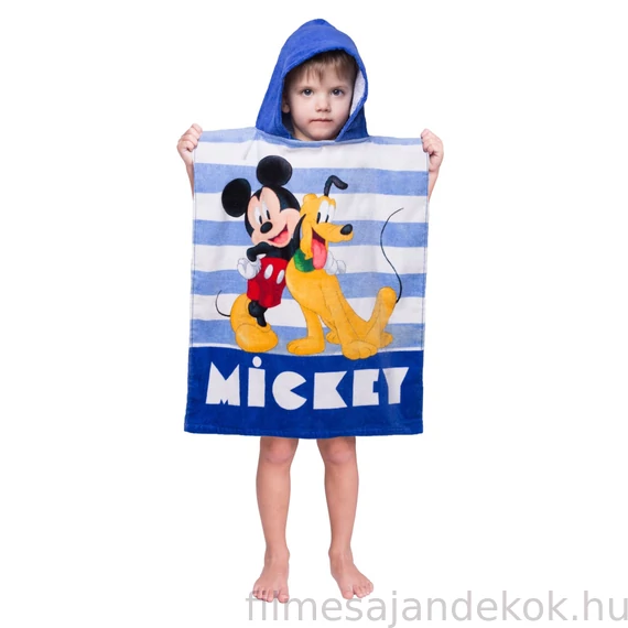 Disney Mickey Stripe strand törölköző poncsó 50x115 cm