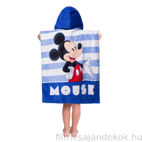 Disney Mickey Stripe strand törölköző poncsó 50x115 cm